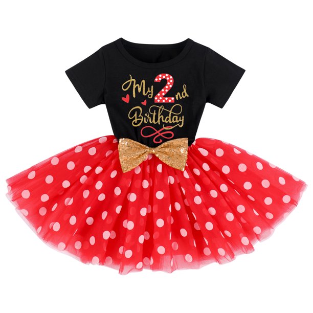 Baby Girls 1st Birthday Leisure Cake Smash Clothes, Short Shiny Letter Printed Sequin Bow Tulle Spliced Tutu Princess Dress