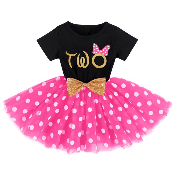 Baby Girls 1st Birthday Leisure Cake Smash Clothes, Short Shiny Letter Printed Sequin Bow Tulle Spliced Tutu Princess Dress
