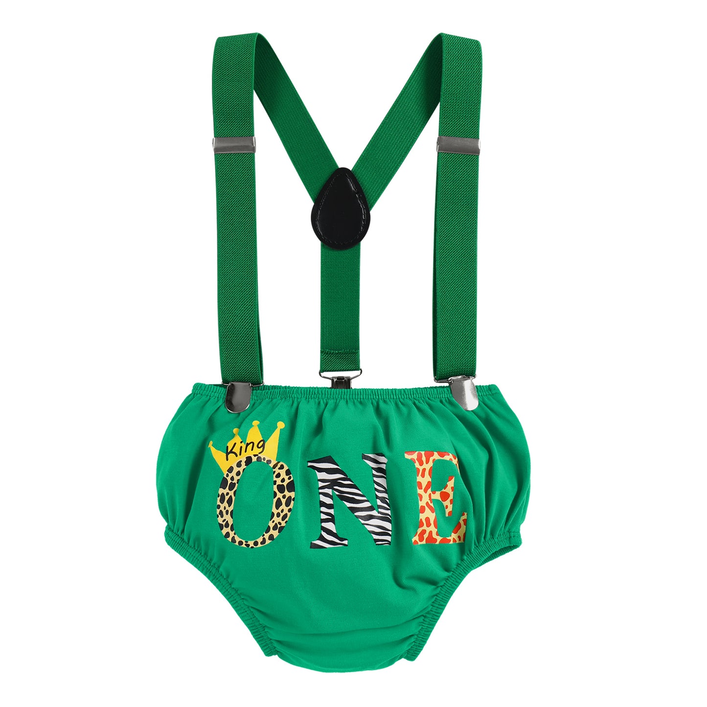 The Big One Birthday Outfit Baby Boys Bowtie Romper Suspenders