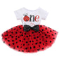 Baby Girls 1st Birthday Leisure Cake Smash Clothes, Short Shiny Letter Printed Sequin Bow Tulle Spliced Tutu Princess Dress