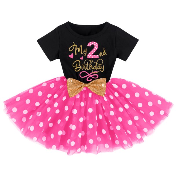 Baby Girls 1st Birthday Leisure Cake Smash Clothes, Short Shiny Letter Printed Sequin Bow Tulle Spliced Tutu Princess Dress