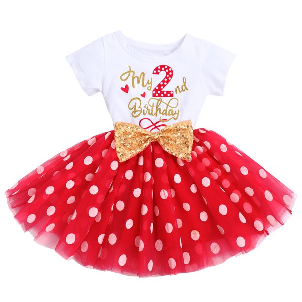 Baby Girls 1st Birthday Leisure Cake Smash Clothes, Short Shiny Letter Printed Sequin Bow Tulle Spliced Tutu Princess Dress